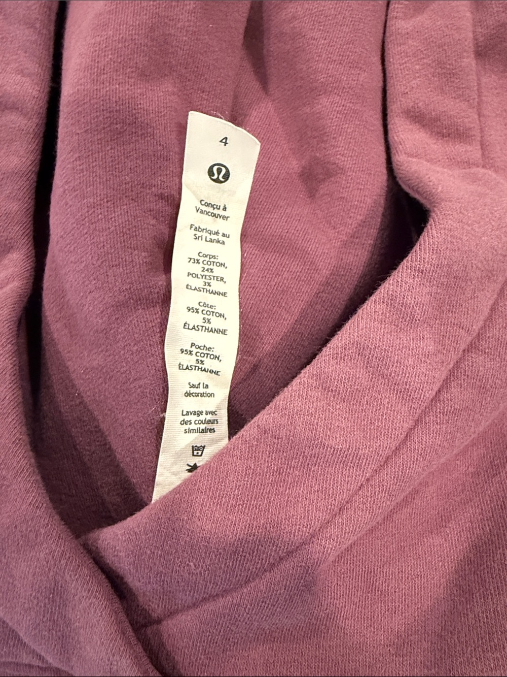 Lululemon Women's Dusty Rose Hooded Pullover Sweatshirt Size 4 - Picture 2 of 5